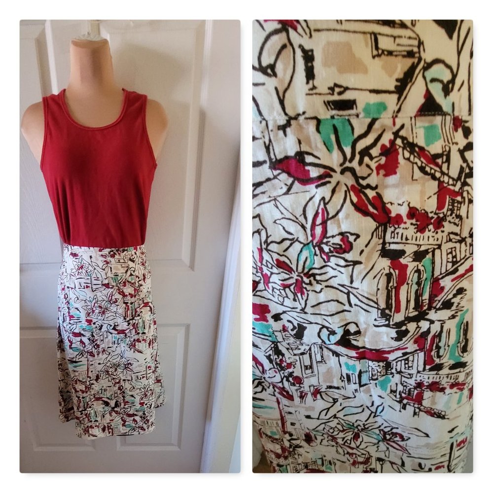 Unused merona print skirt